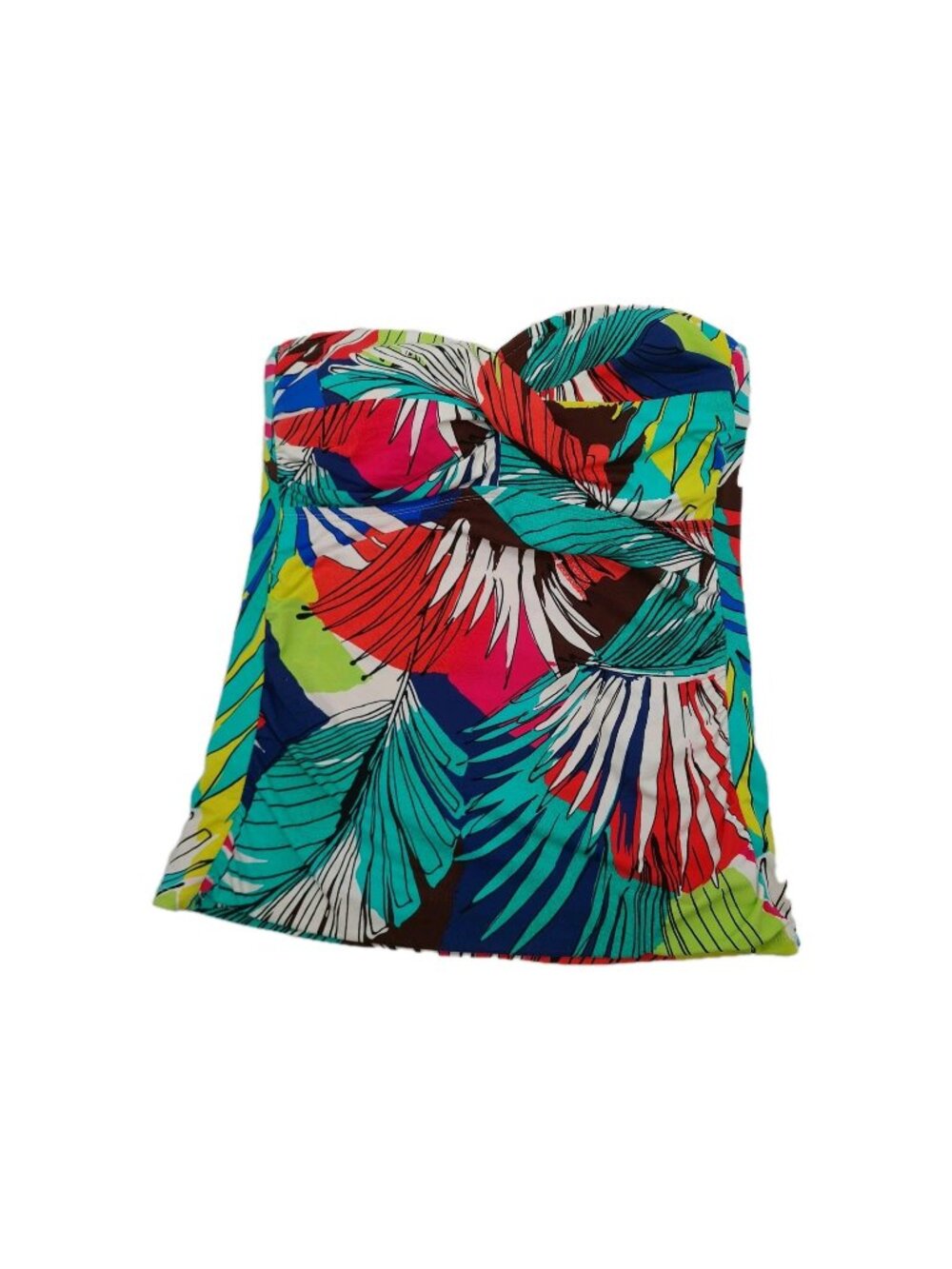 Anne Cole Women's Tankini Top Size XL Twist-Front Shirred Women's Swimsuit